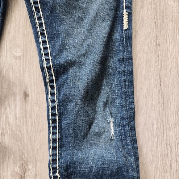 True Religion Y2K Billy Super T medium wash denim skinny low-rise jeans WMS 27" - Picture 6 of 10